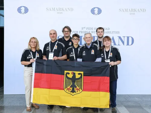 3rd disability chess olympiad Germany team