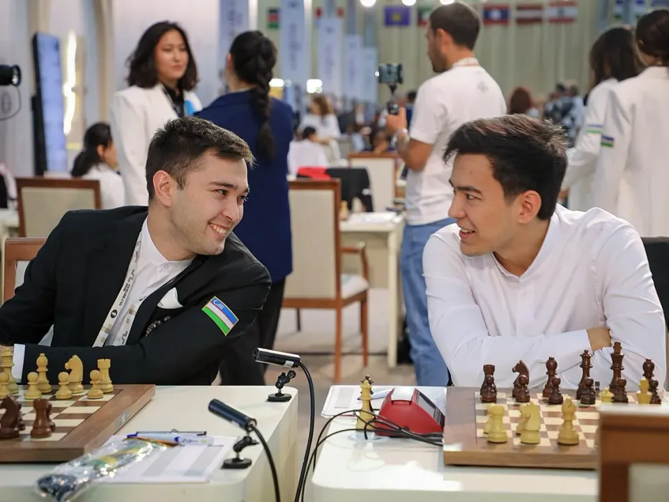 Nodirbek Yakubboev and Nodirbek Abdusattorov